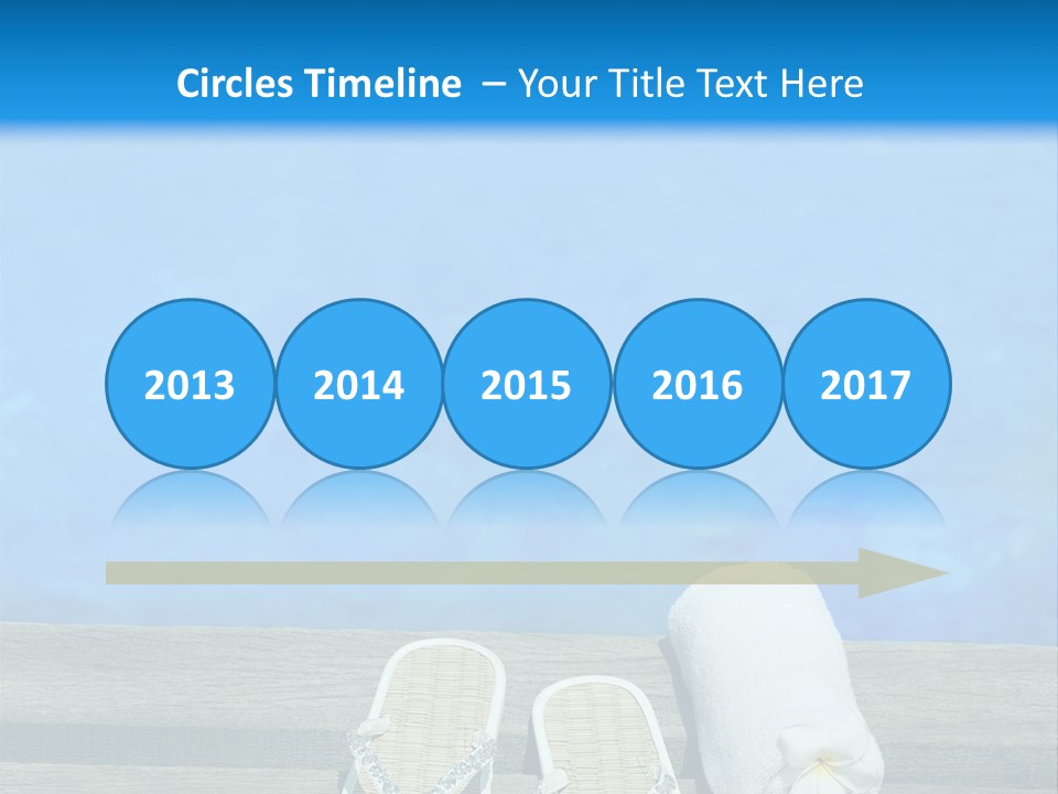 Relax Flower Pool PowerPoint Template