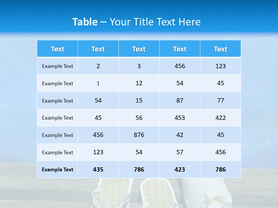 Relax Flower Pool PowerPoint Template