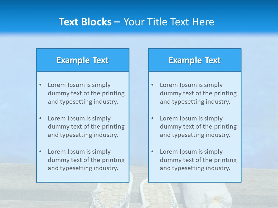 Relax Flower Pool PowerPoint Template