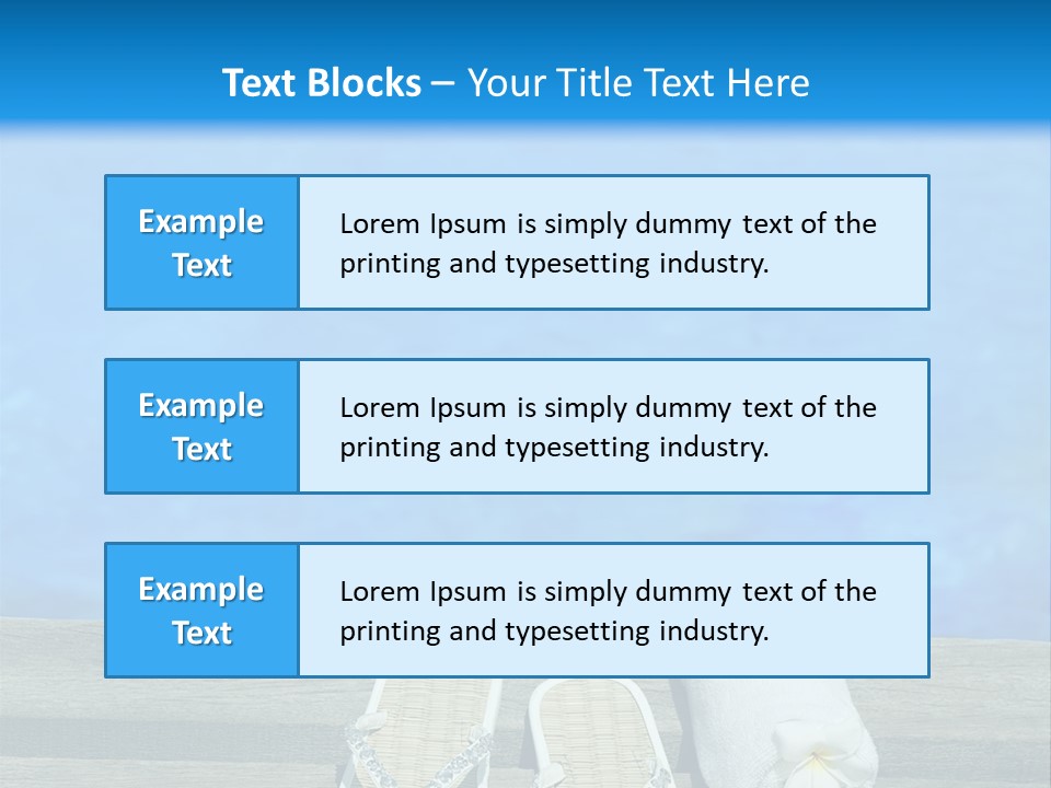 Relax Flower Pool PowerPoint Template