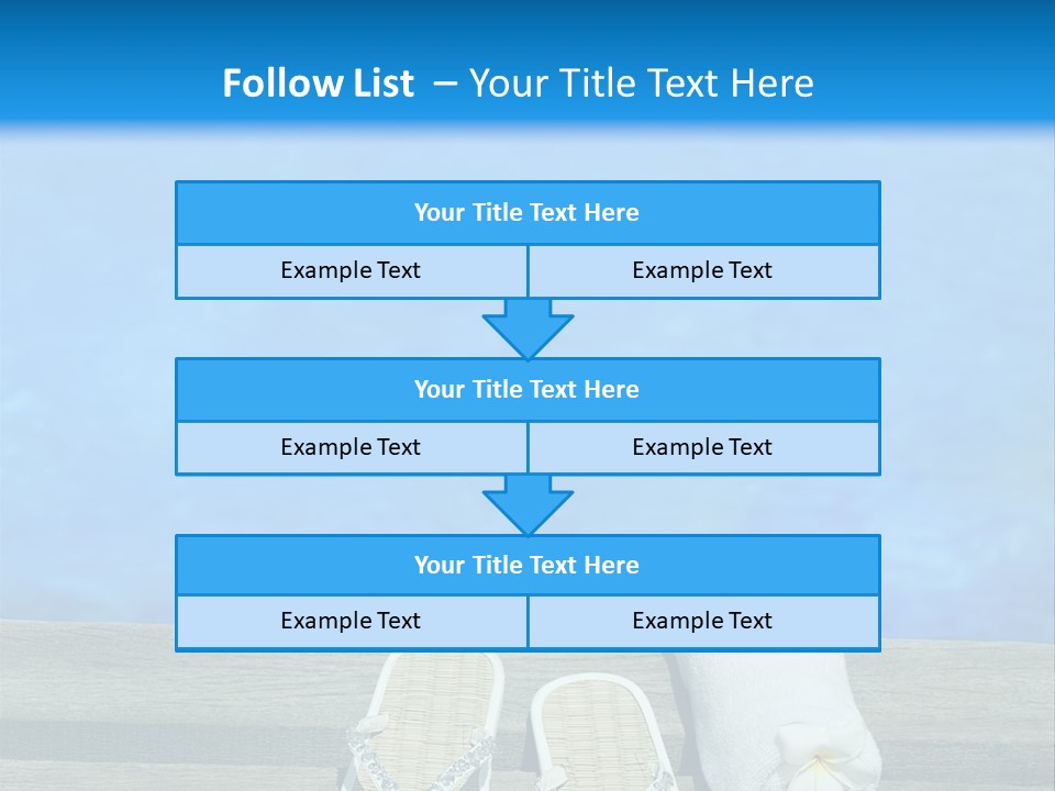 Relax Flower Pool PowerPoint Template