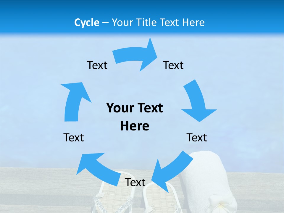 Relax Flower Pool PowerPoint Template