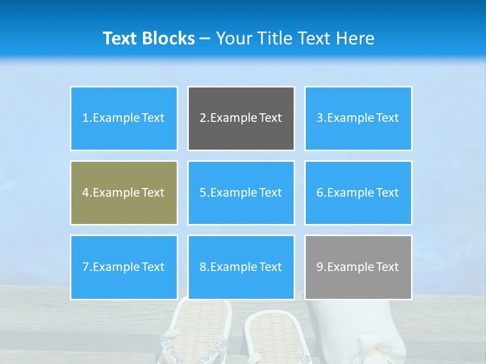 Relax Flower Pool PowerPoint Template