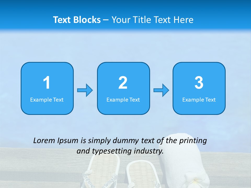 Relax Flower Pool PowerPoint Template