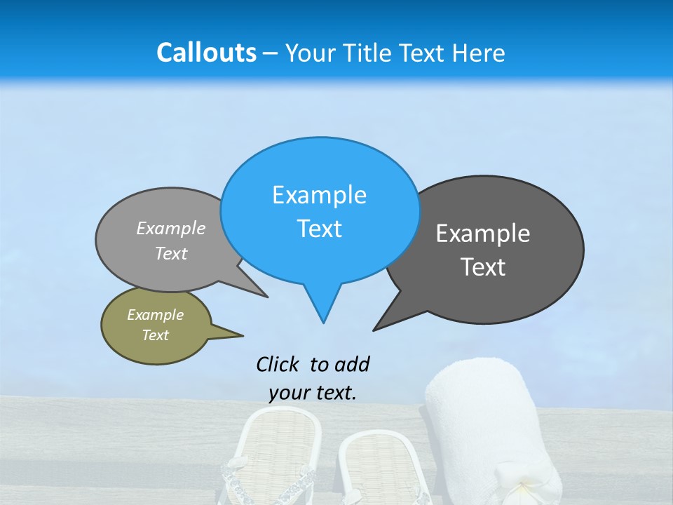 Relax Flower Pool PowerPoint Template