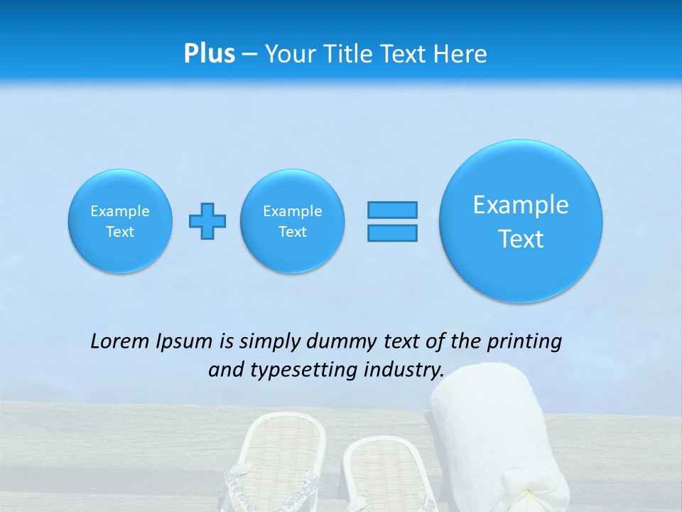 Relax Flower Pool PowerPoint Template