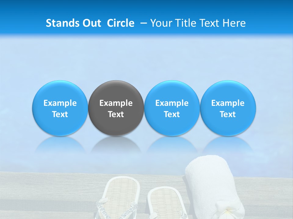 Relax Flower Pool PowerPoint Template