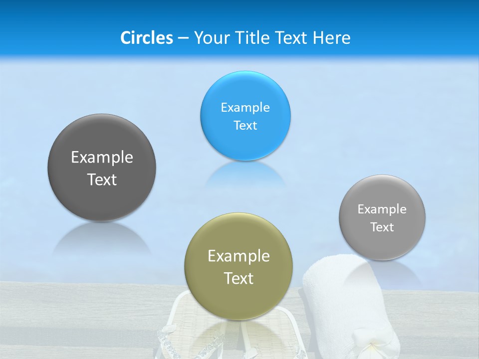 Relax Flower Pool PowerPoint Template