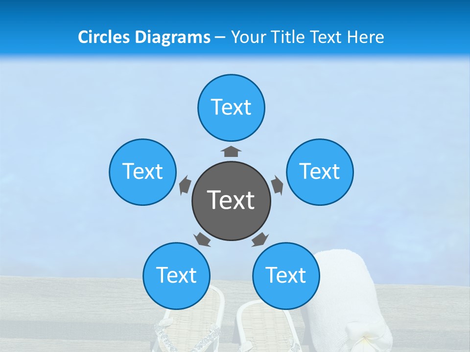 Relax Flower Pool PowerPoint Template