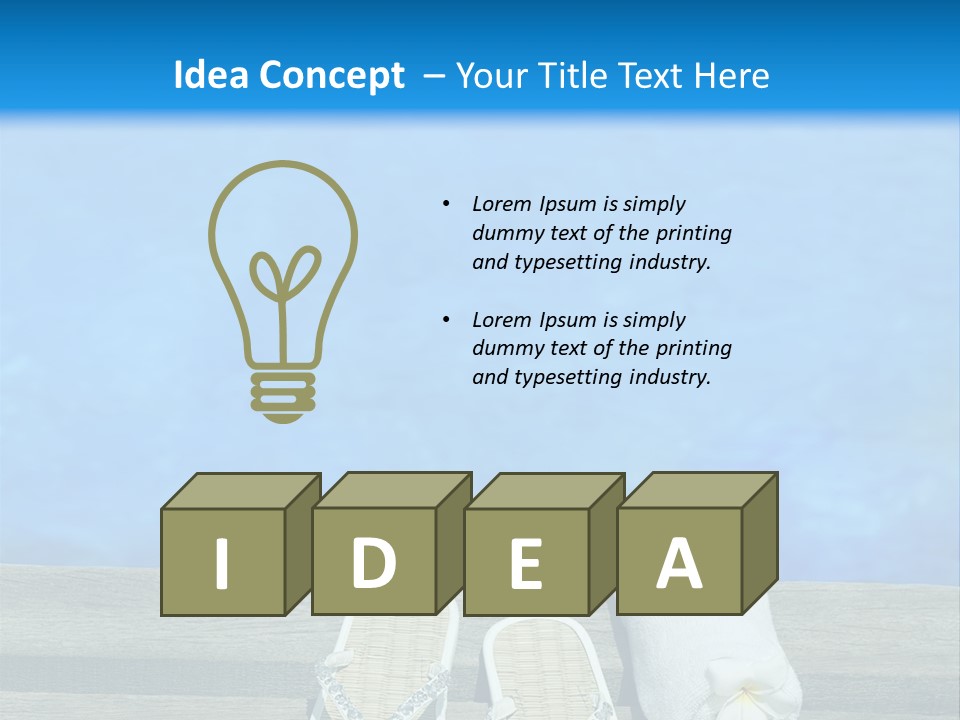 Relax Flower Pool PowerPoint Template