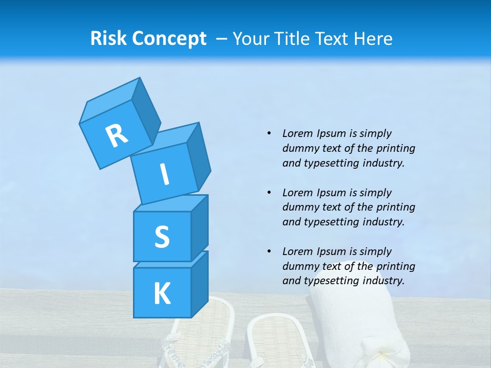 Relax Flower Pool PowerPoint Template