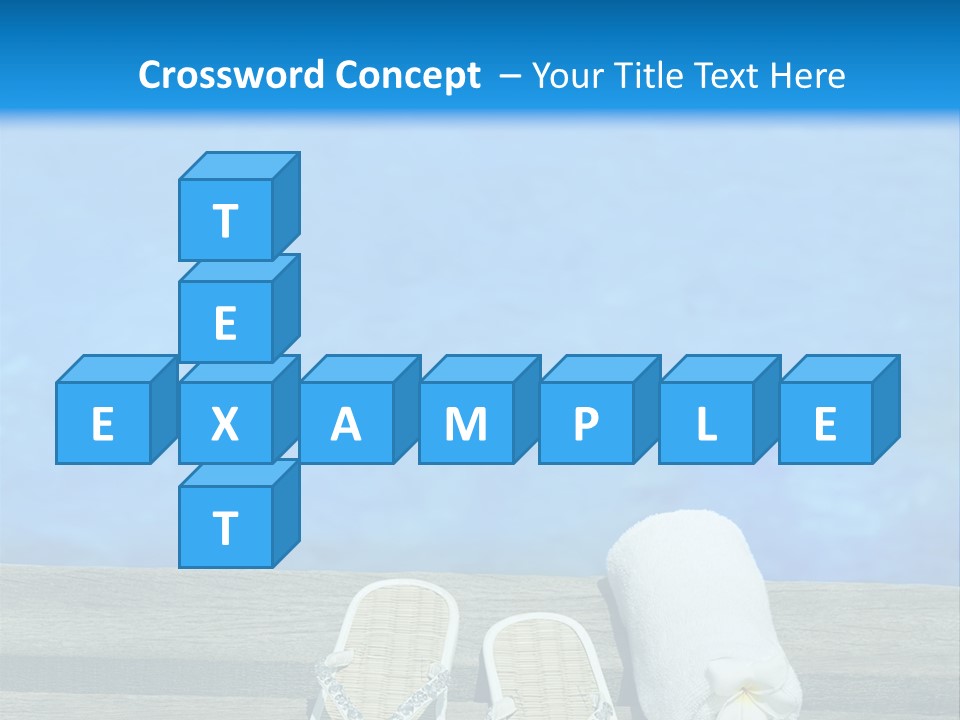 Relax Flower Pool PowerPoint Template