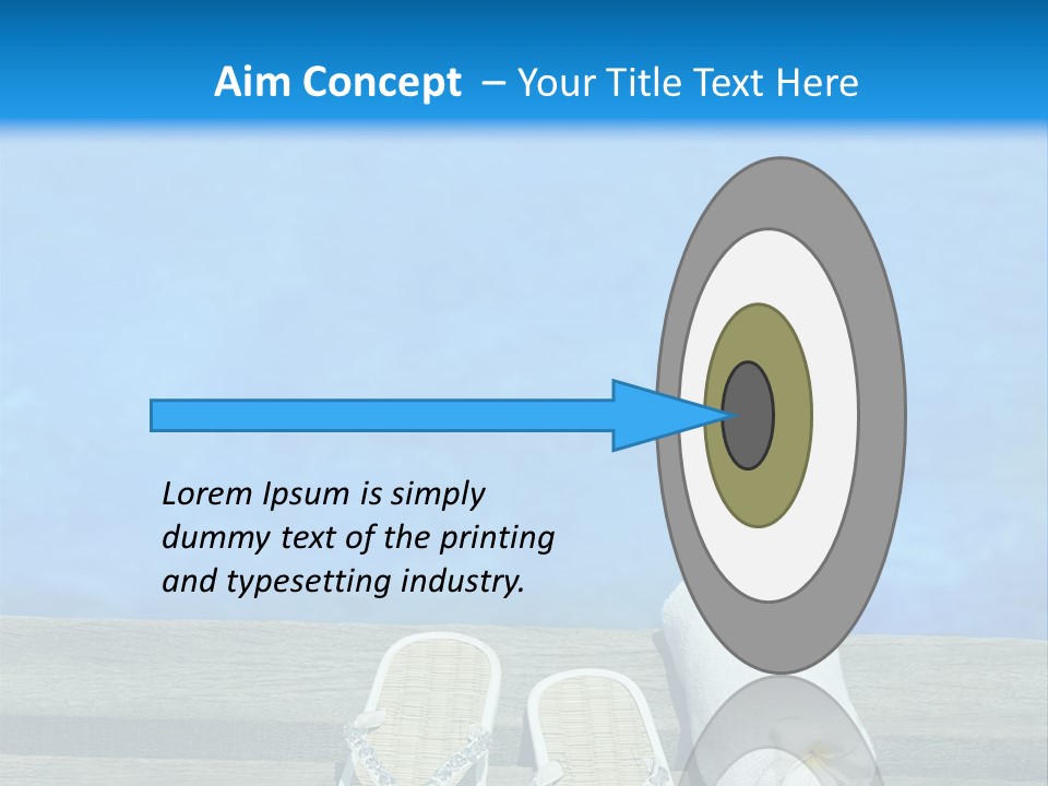 Relax Flower Pool PowerPoint Template