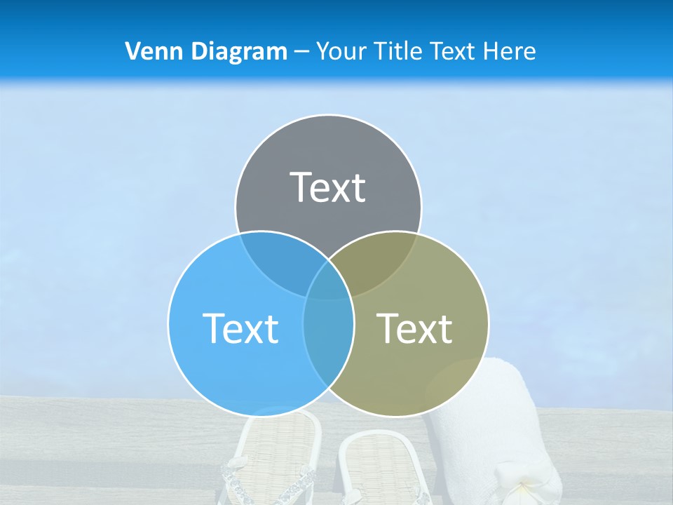 Relax Flower Pool PowerPoint Template