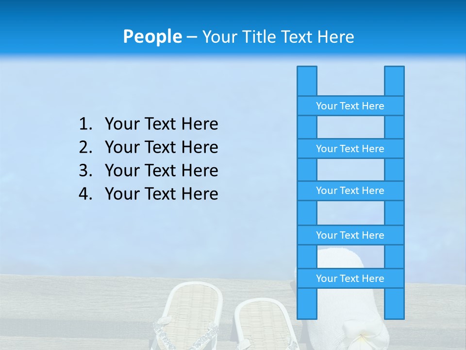 Relax Flower Pool PowerPoint Template