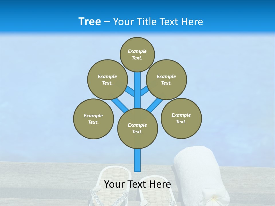 Relax Flower Pool PowerPoint Template