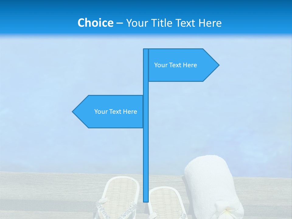 Relax Flower Pool PowerPoint Template