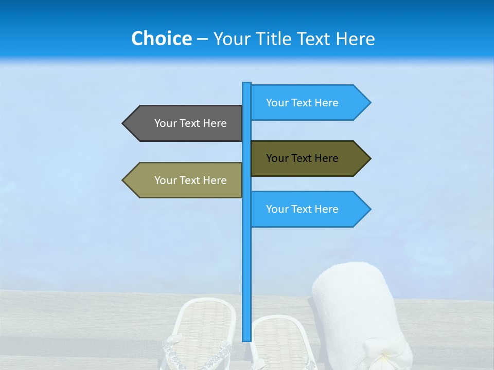 Relax Flower Pool PowerPoint Template