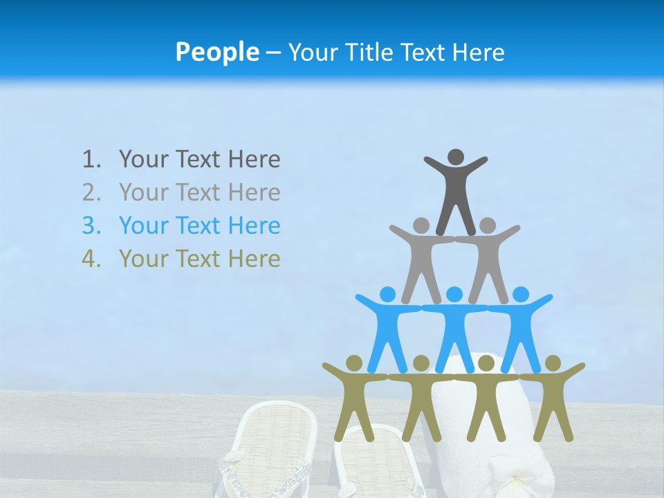 Relax Flower Pool PowerPoint Template