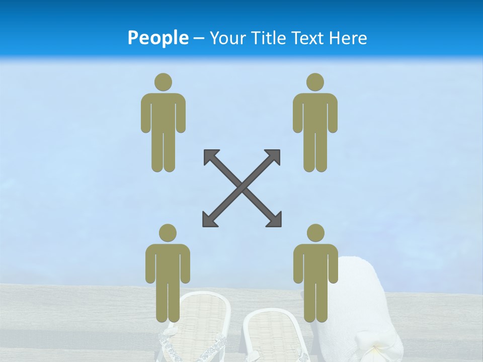 Relax Flower Pool PowerPoint Template