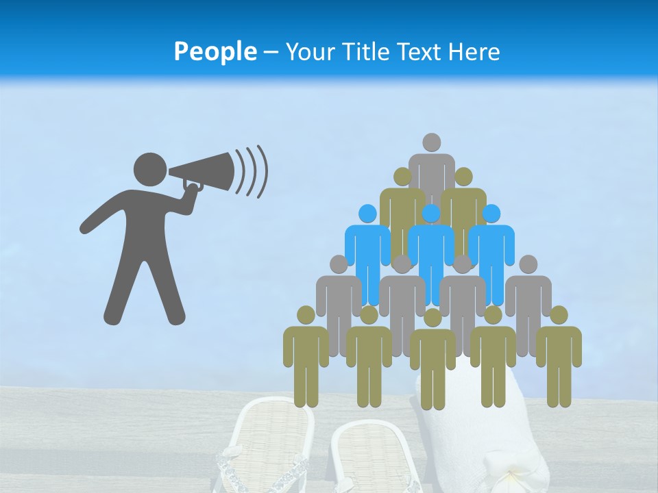 Relax Flower Pool PowerPoint Template