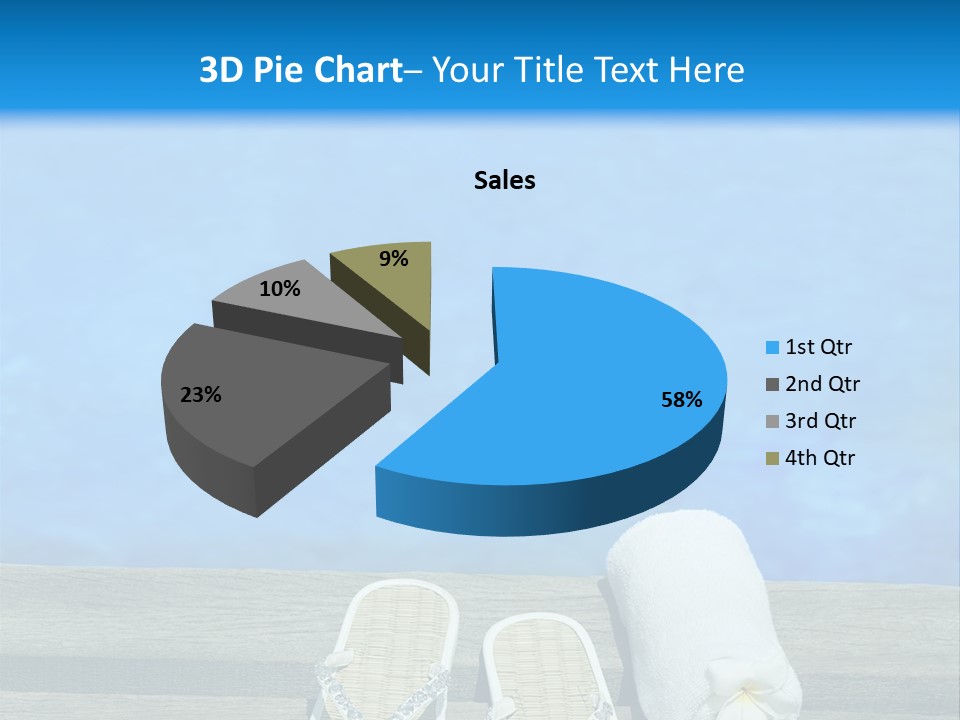 Relax Flower Pool PowerPoint Template