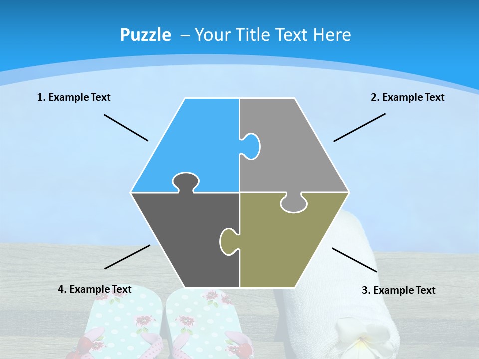 Colour Clothing Ocean PowerPoint Template