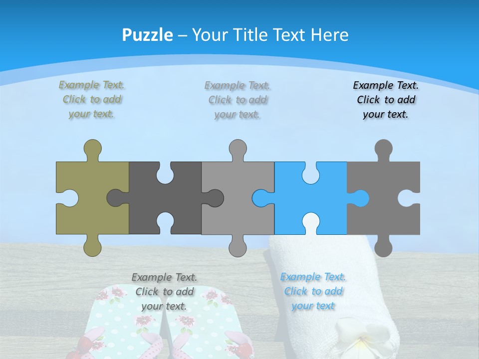 Colour Clothing Ocean PowerPoint Template