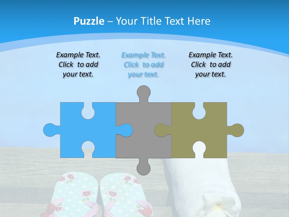 Colour Clothing Ocean PowerPoint Template