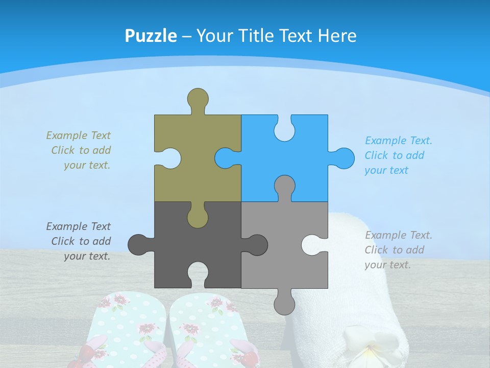 Colour Clothing Ocean PowerPoint Template