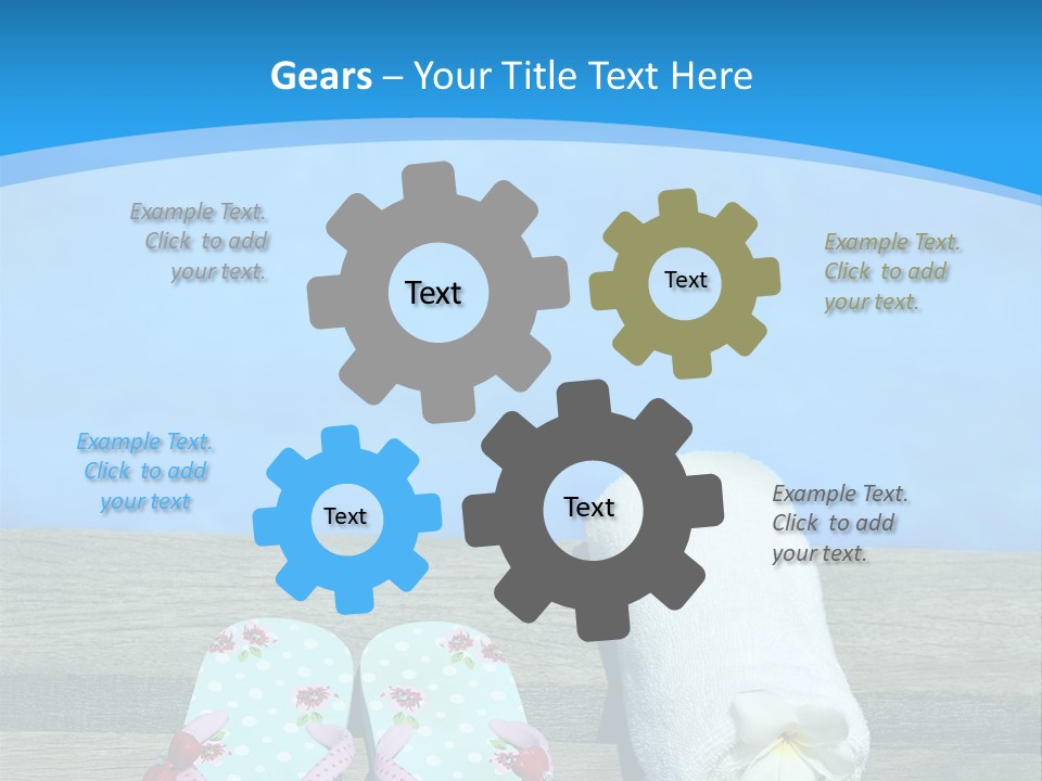 Colour Clothing Ocean PowerPoint Template