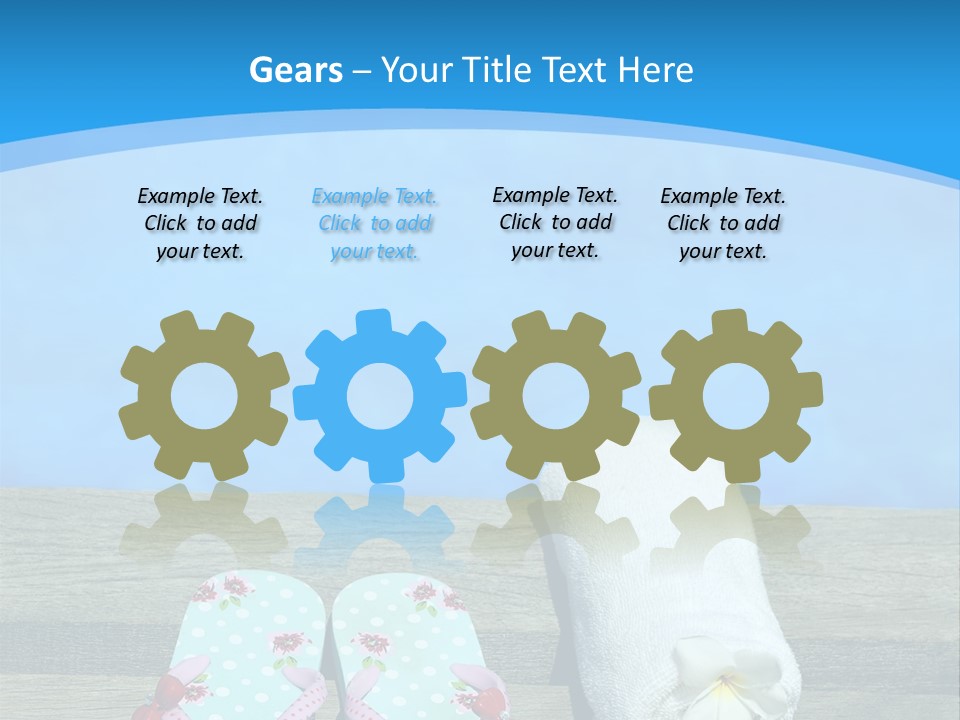 Colour Clothing Ocean PowerPoint Template