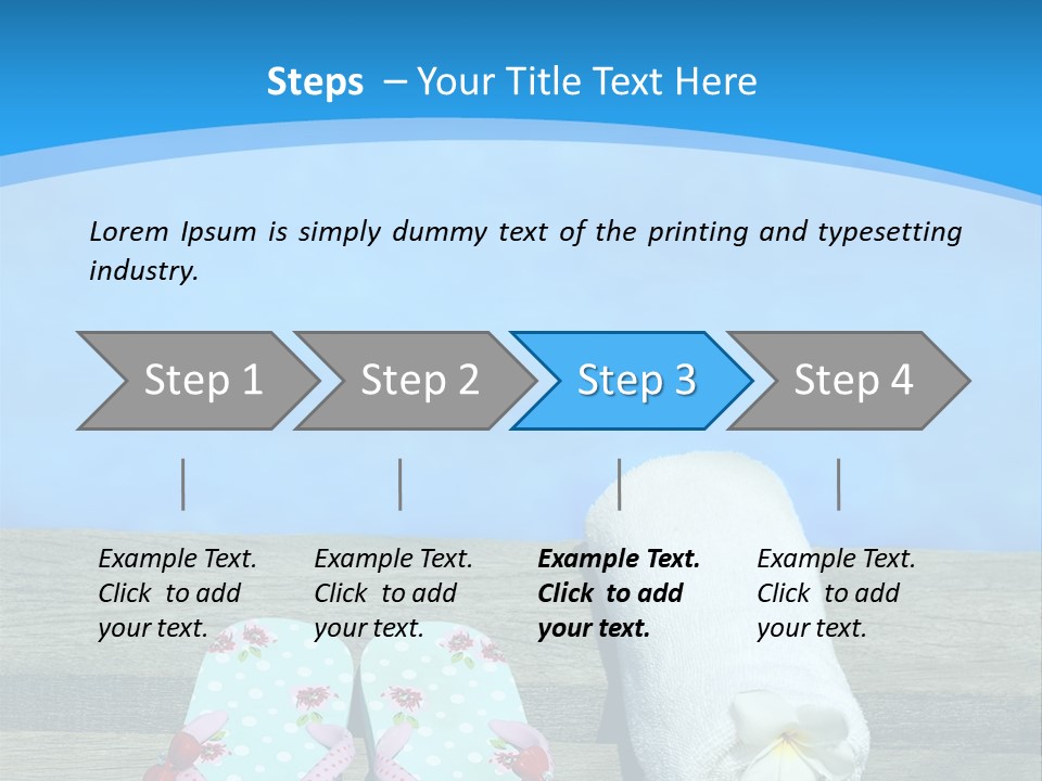 Colour Clothing Ocean PowerPoint Template