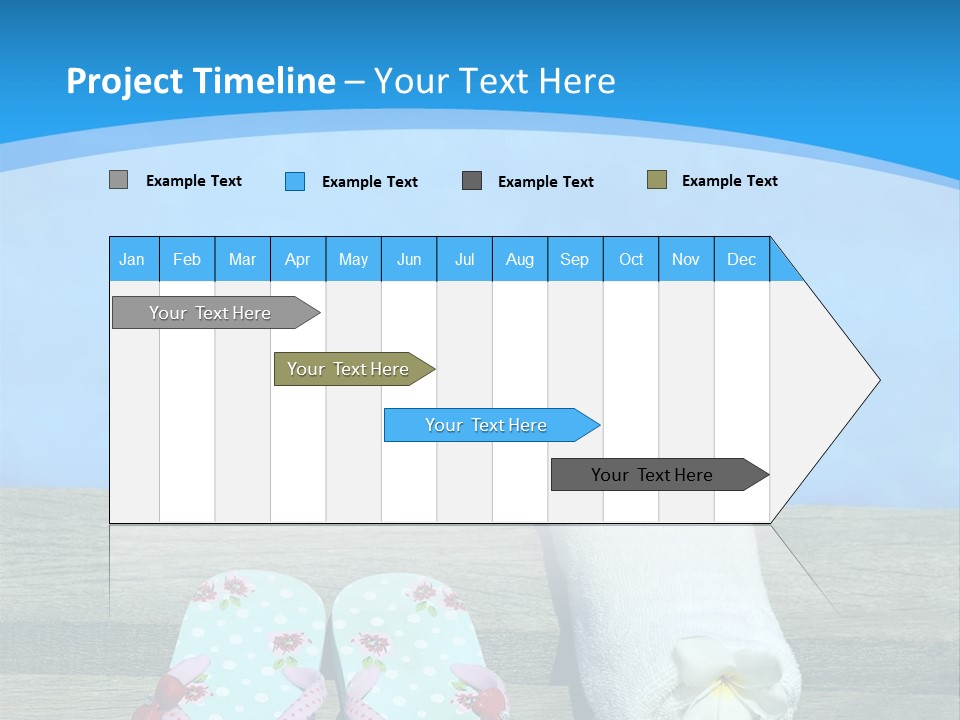 Colour Clothing Ocean PowerPoint Template