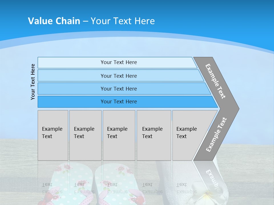 Colour Clothing Ocean PowerPoint Template