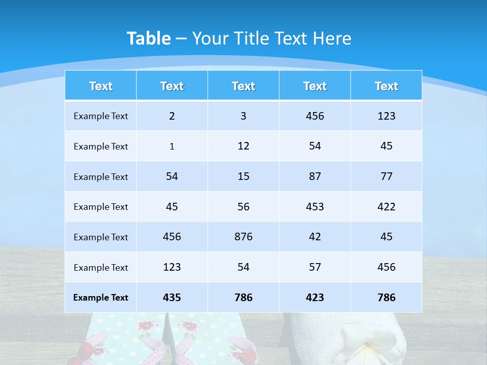 Colour Clothing Ocean PowerPoint Template
