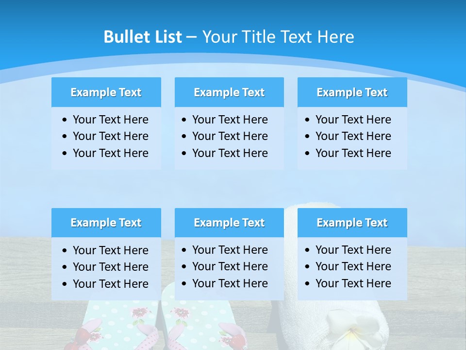 Colour Clothing Ocean PowerPoint Template