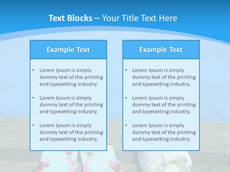 Colour Clothing Ocean PowerPoint Template