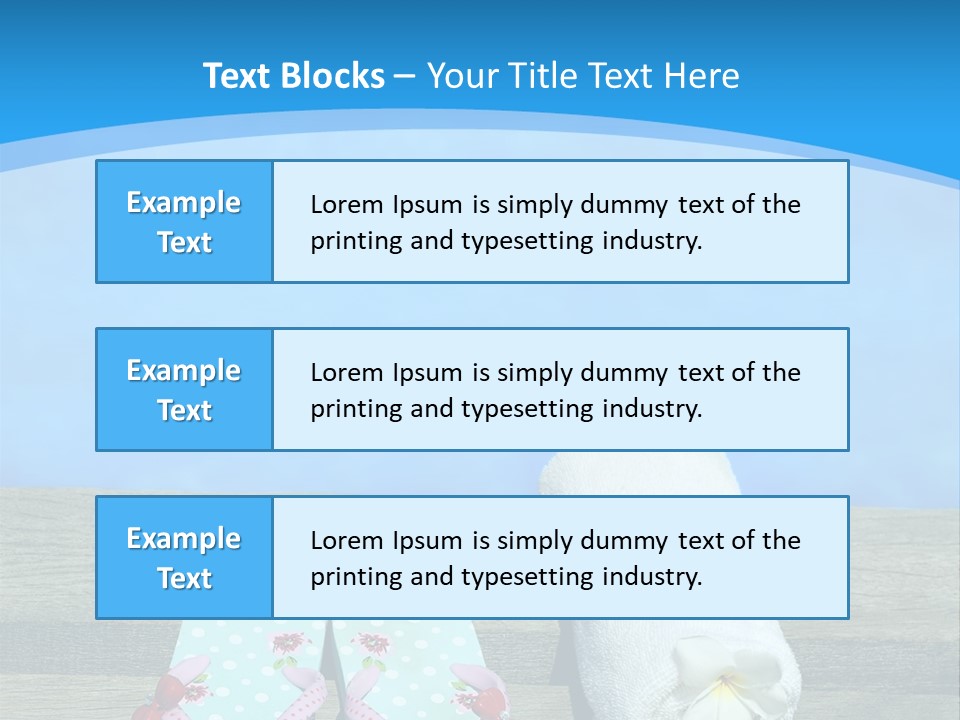 Colour Clothing Ocean PowerPoint Template