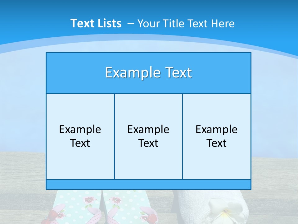 Colour Clothing Ocean PowerPoint Template