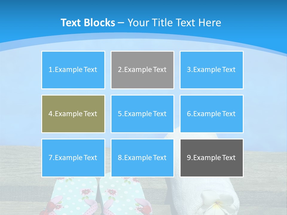 Colour Clothing Ocean PowerPoint Template