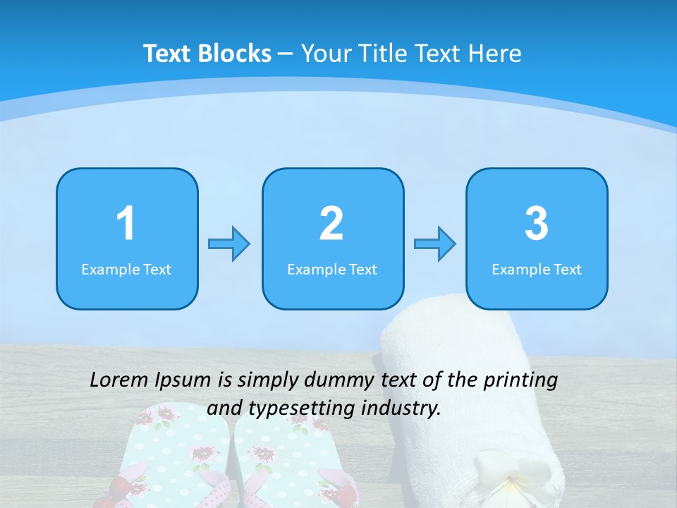 Colour Clothing Ocean PowerPoint Template