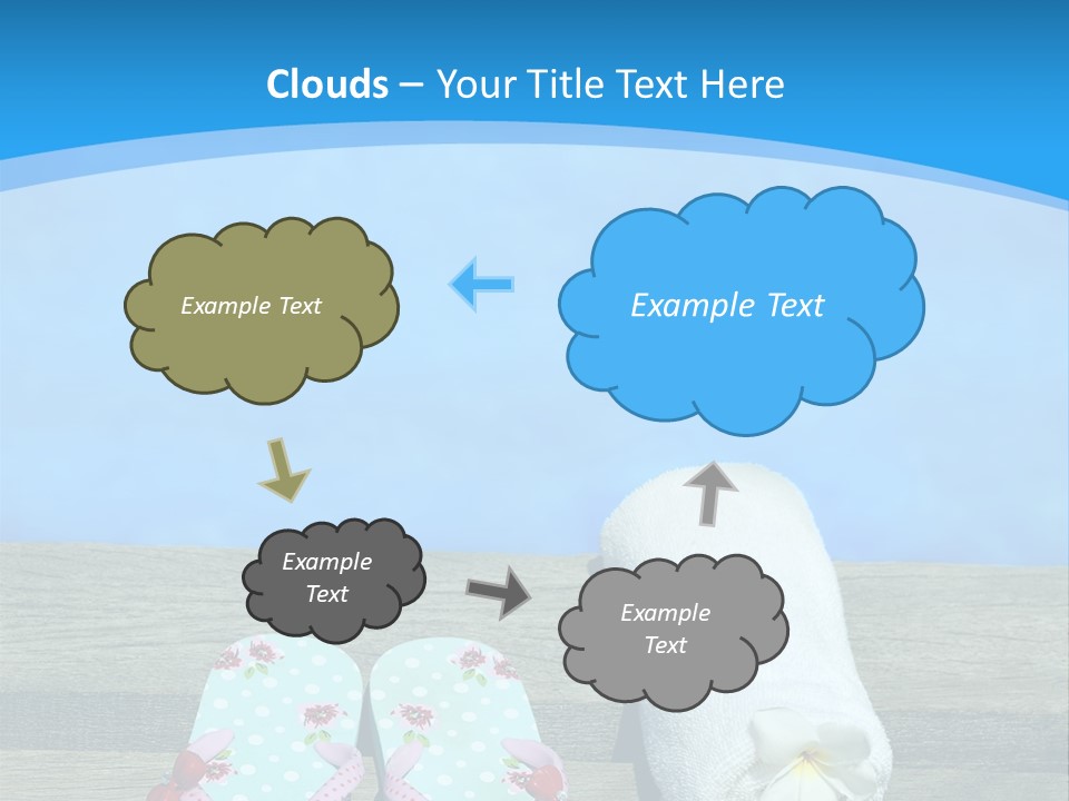 Colour Clothing Ocean PowerPoint Template