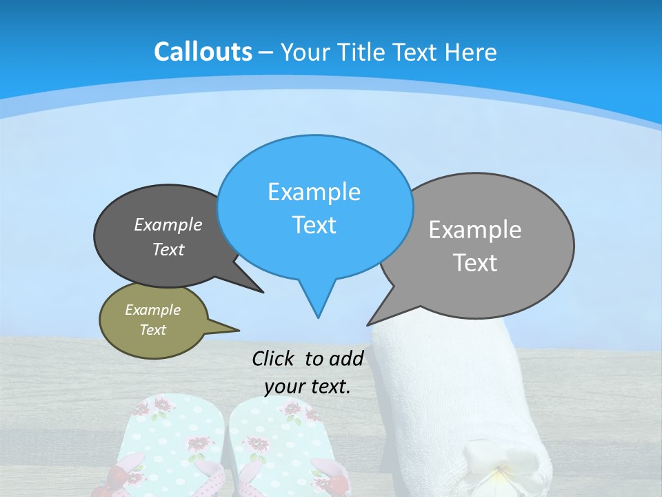 Colour Clothing Ocean PowerPoint Template