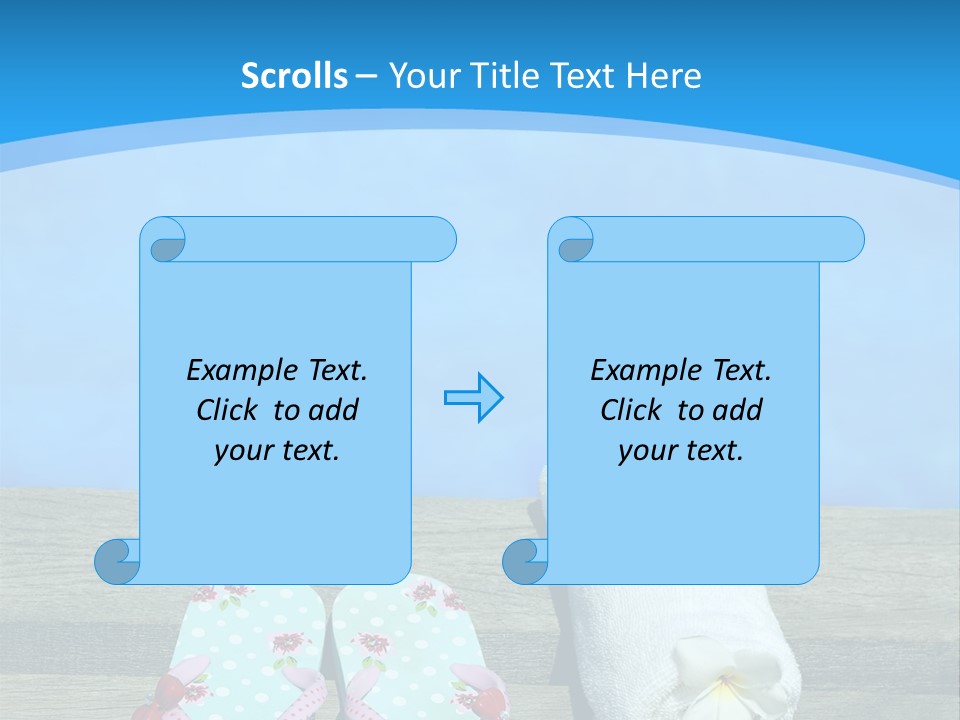 Colour Clothing Ocean PowerPoint Template