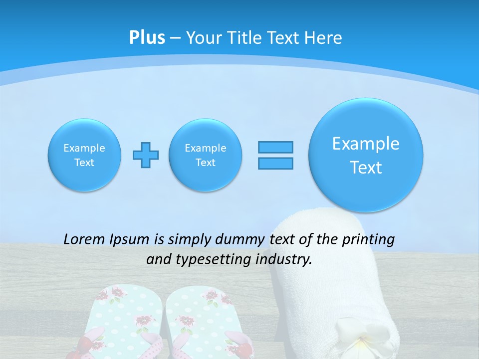 Colour Clothing Ocean PowerPoint Template