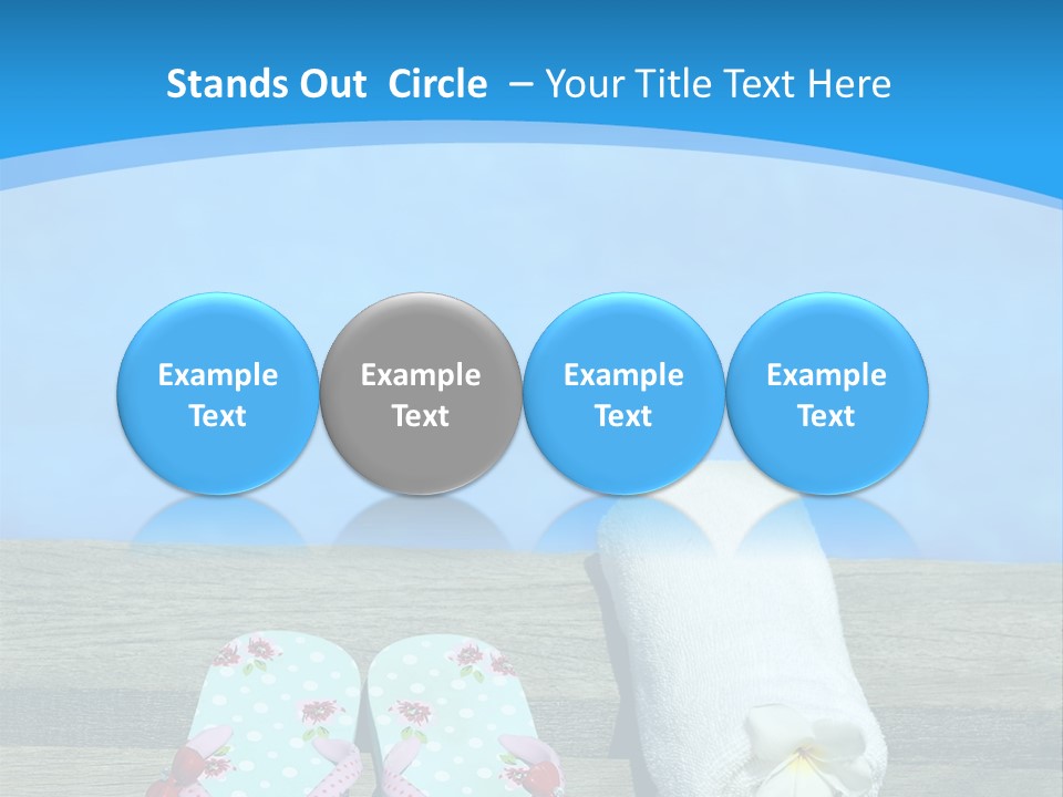 Colour Clothing Ocean PowerPoint Template