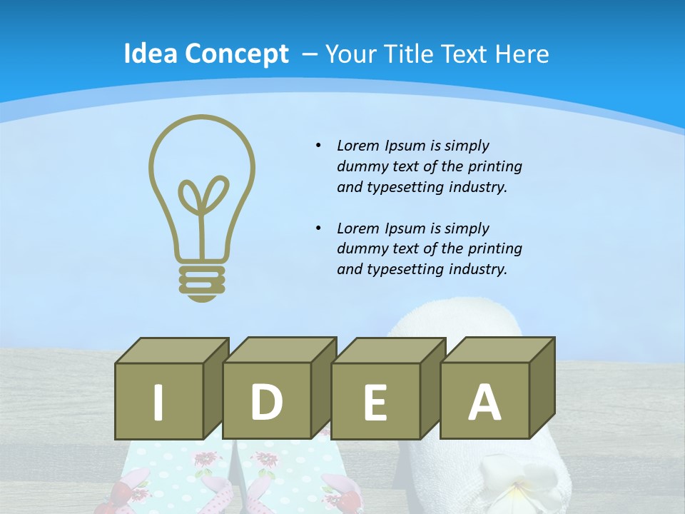 Colour Clothing Ocean PowerPoint Template