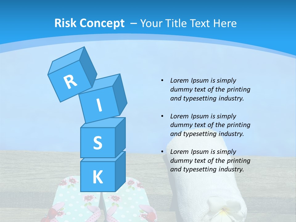 Colour Clothing Ocean PowerPoint Template