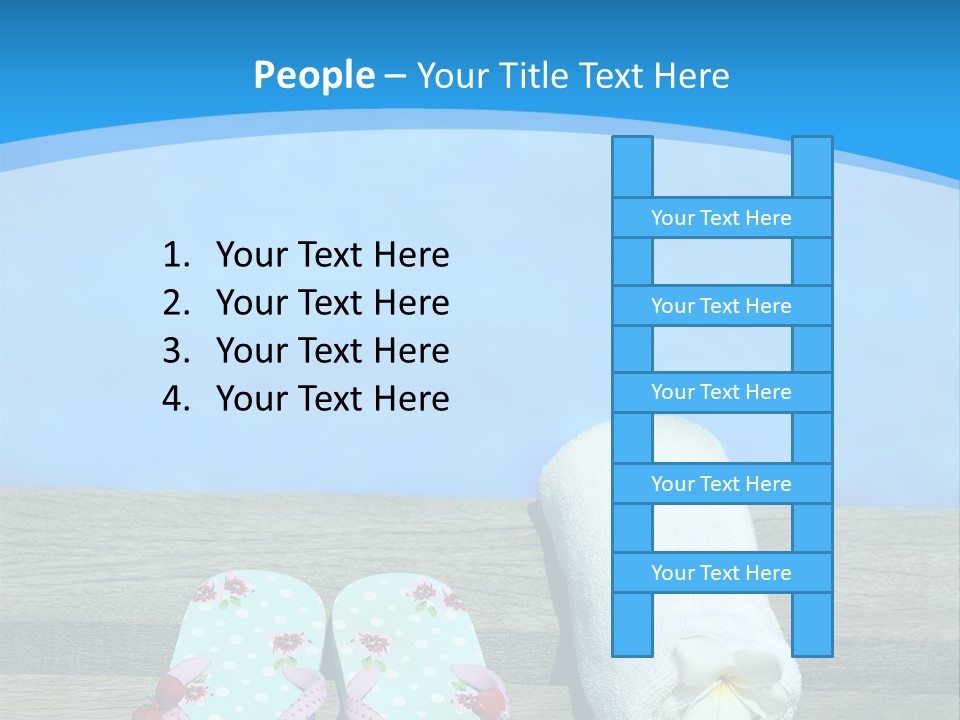 Colour Clothing Ocean PowerPoint Template